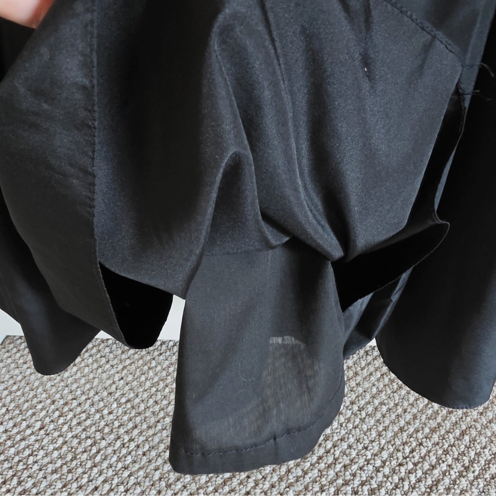 Vintage Black Ruffle Party Dress Made in USA – Size 7/8 – Classic 80s Silhouette - Picture 11 of 16